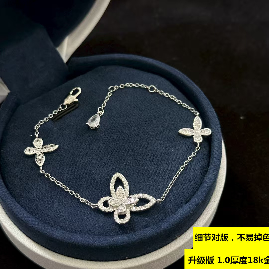 Designer Graffs Phantom Butterfly Inlaid Diamond Bracelet for Women Exquisite Versatile Light Luxury Hollow Bracelet Jewelry