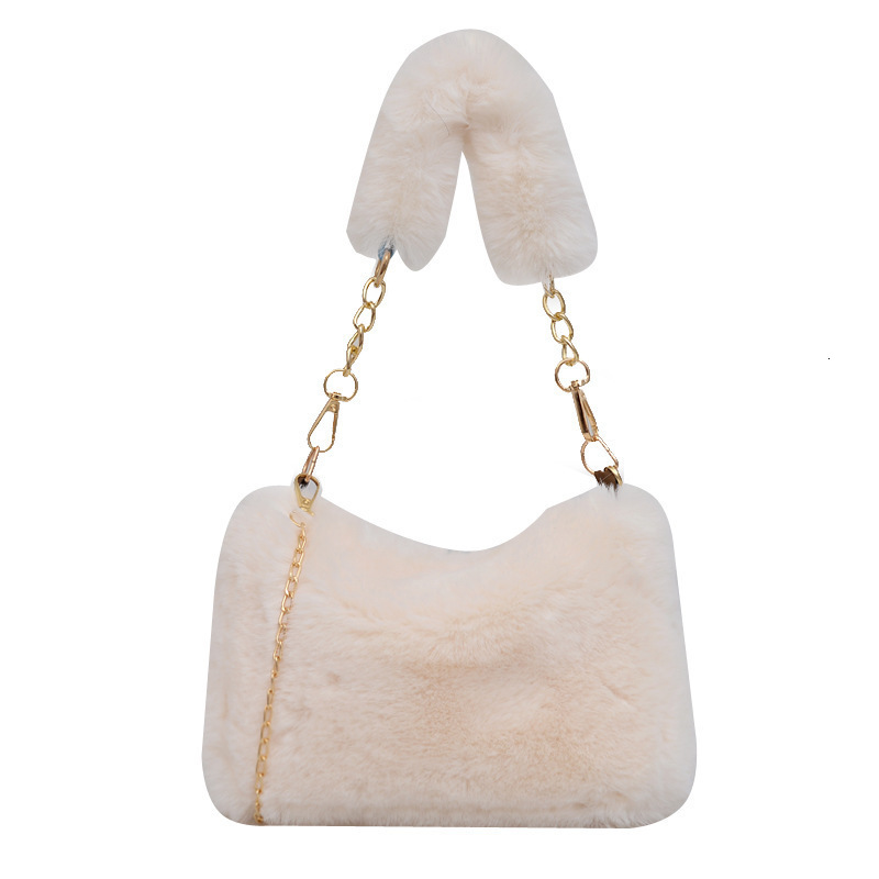 Womens Fluffy Cross Body Bag Soft Plush Backpack Artificial Fur Belt Pendant Large Capacity Womens Fashion Travel Bag 250120