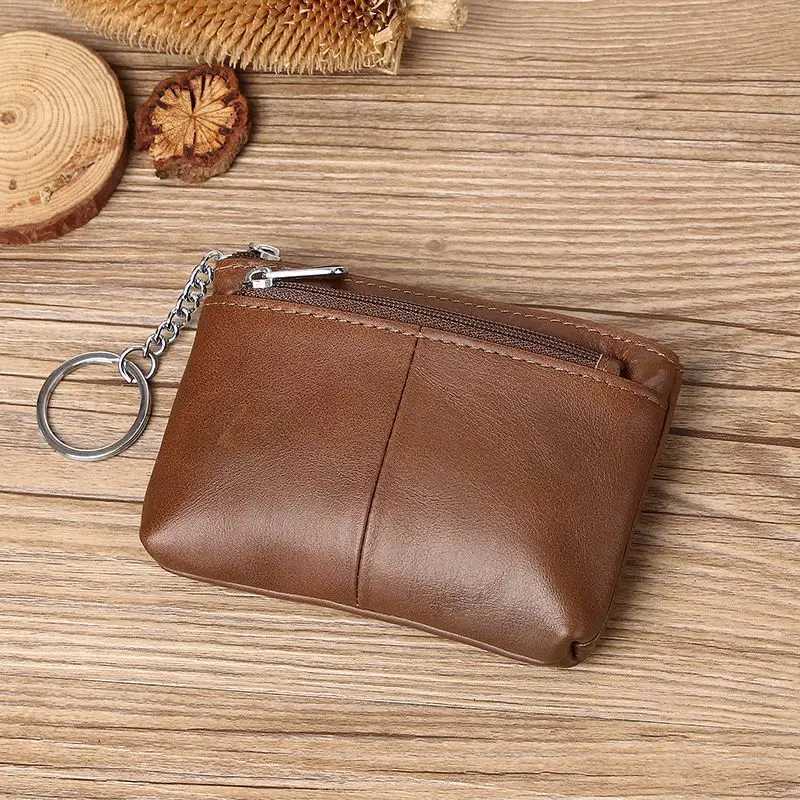 Handmade small change bag business card bag simple zipper drivers license bag bus card mini key bag. G250802