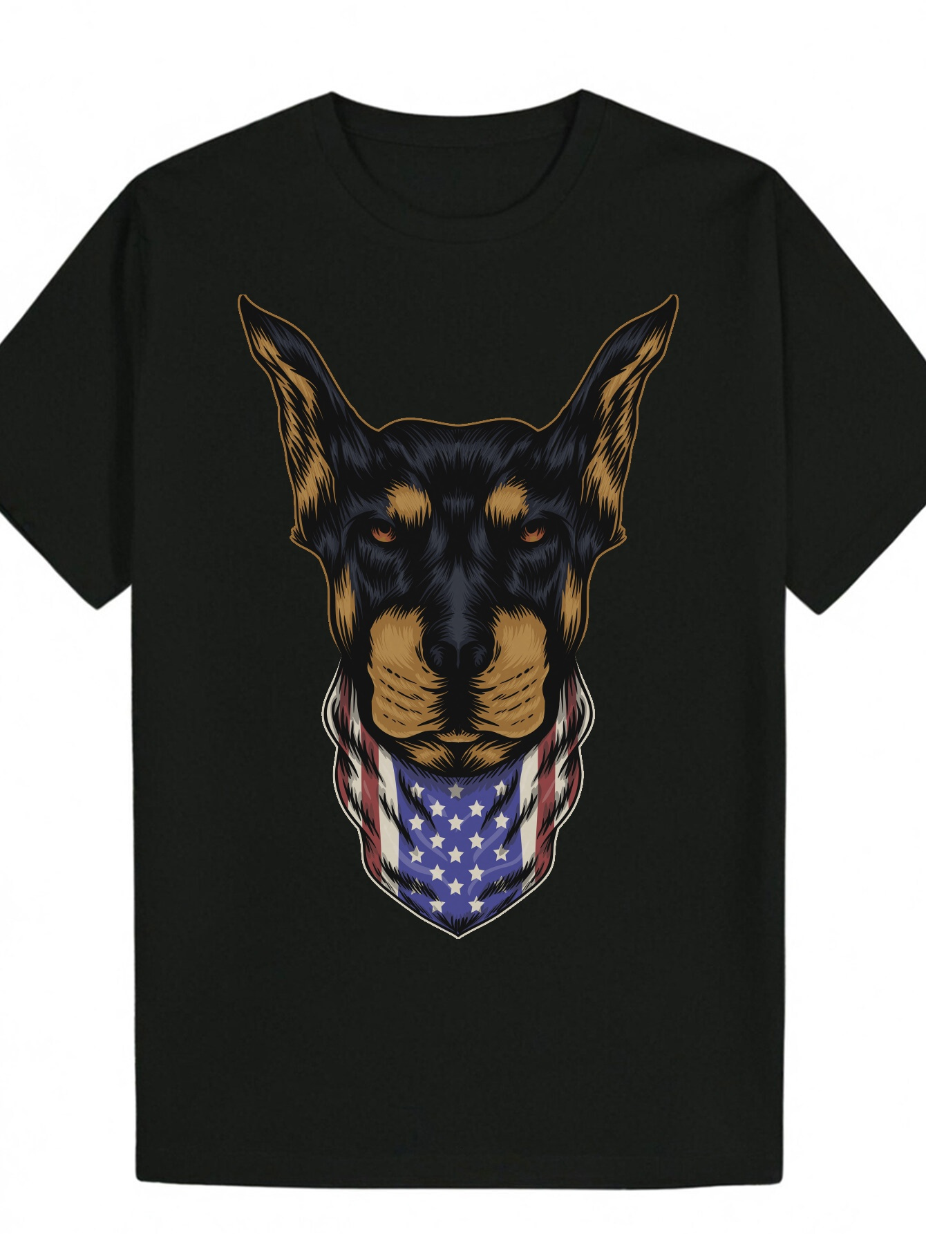 Men's Summer Casual Round Neck Polyester Animal Theme T-Shirt 1150a