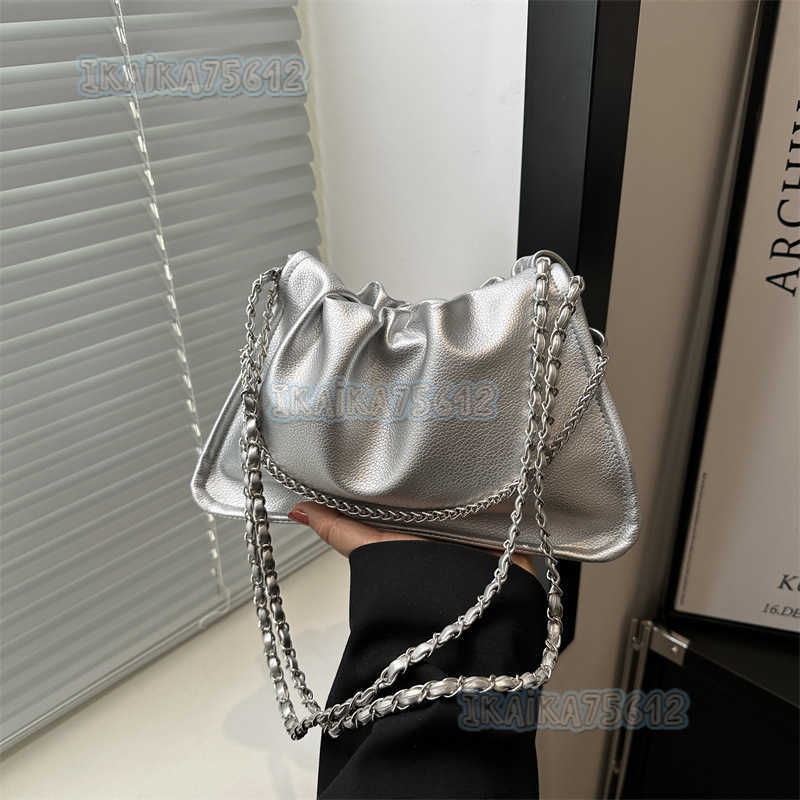 Trendy Bags for Women Spring 2025 New High-end Niche Design Chain Bucket Bag Crossbody Bag Shoulder Bag H250804