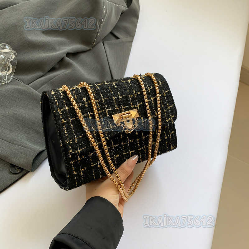 2025 Spring Summer New Casual Personality Trendy Beautiful Fashion Trend Chain Bag Textured Single Shoulder Crossbody Small Square Bag H250804