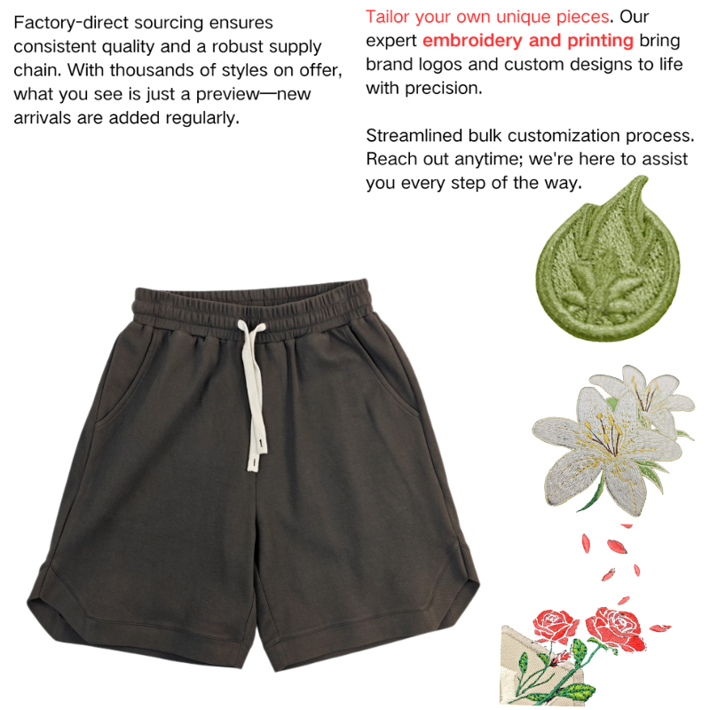 Personalized Comfort Fit for Him - Stylish Short Pants With Elastic Waistband Options Comfortable and breathable fabric