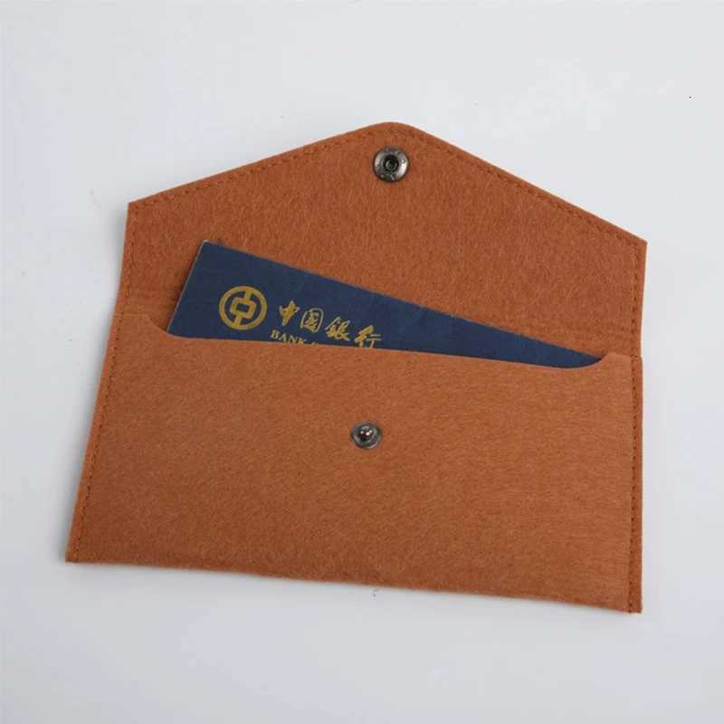 Unisex Portable Felt Coin Purse Multifunction Cards Wear-Resistant Phone Bag Mobile Phone Passport Storage Pocket Change Bag G250802