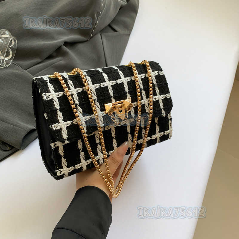 2025 Spring Summer New Casual Personality Trendy Beautiful Fashion Trend Chain Bag Textured Single Shoulder Crossbody Small Square Bag H250804