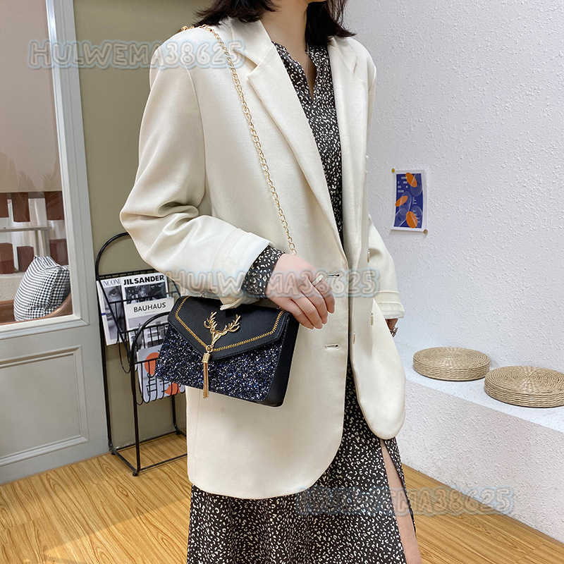 2025 Summer Small Square Bag Frosted Tassel Color Matching Chain Mobile Phone Bag Single Shoulder Oblique Cross Womens Bag H250804
