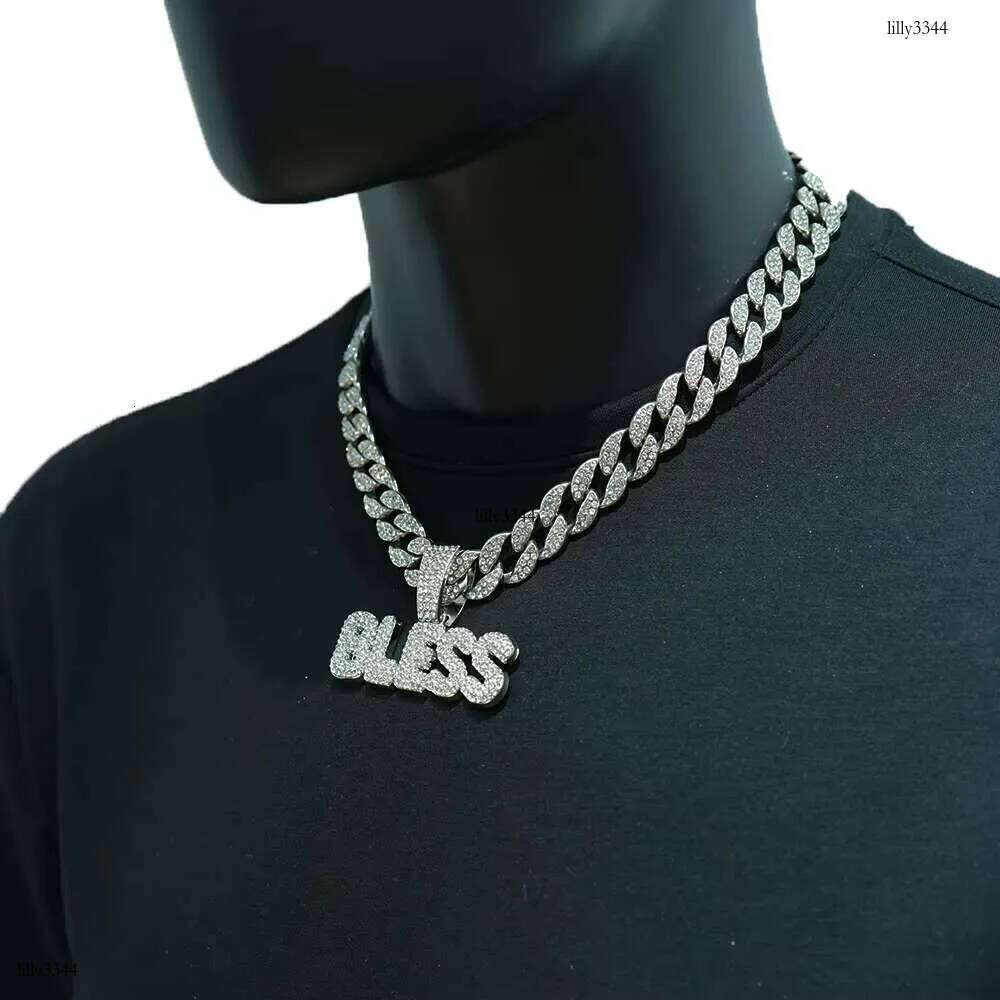 DHcollections Gold Plated Alloy Cuban Chain Hip - Hop Pendant Necklace