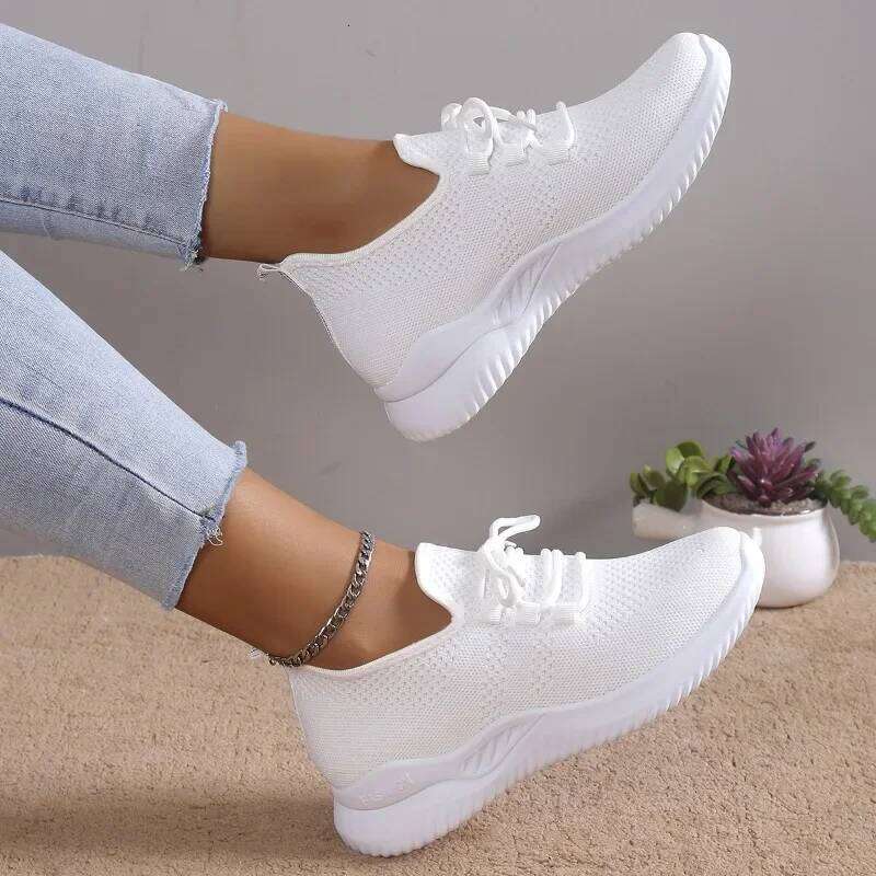 Ladies on Sale 2025 Brand Mesh designer Women's Vulcanize Shoes Autumn Breathable Fashion Solid Sneakers Women