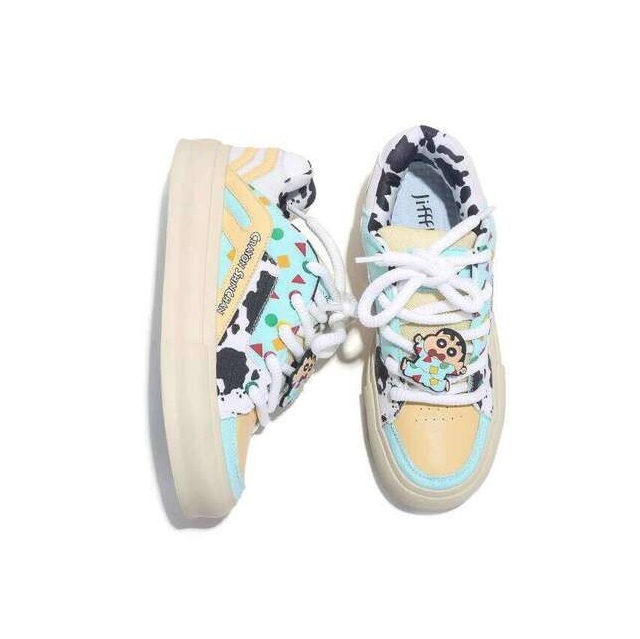 Crayon Shin-chan Collaboration Jifffly Women's Sneakers 2025 Summer New Ins Trend Versatile Casual Loafers