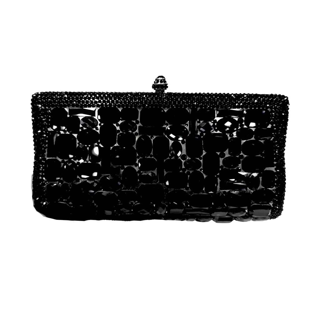 Women Crystal Dinner Party Clutch Bags Style Blue Glass Handbag Green Stone Evening Bag Wedding Bridal Purse