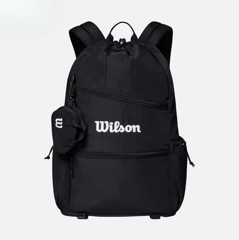 Tennis Racket Large Capacity Badminton Sports Backpack Drawstring Leisure Travel Bag With Mini Pocket for Men