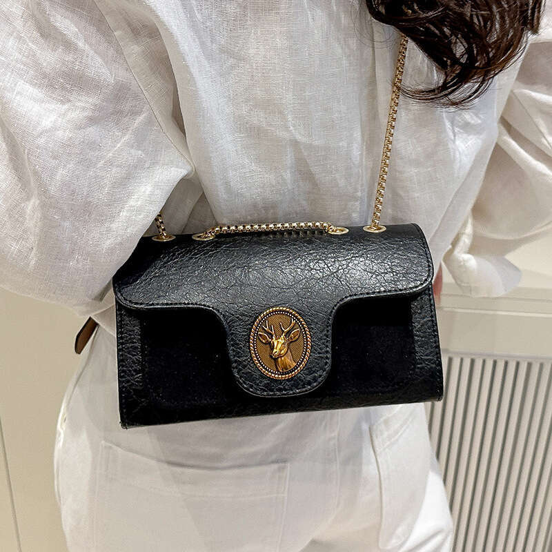 DHessentials Women's Crossbody 2025 Summer New Chain Square Fashion Casual Simple Chanel Style Quilted Small Bag