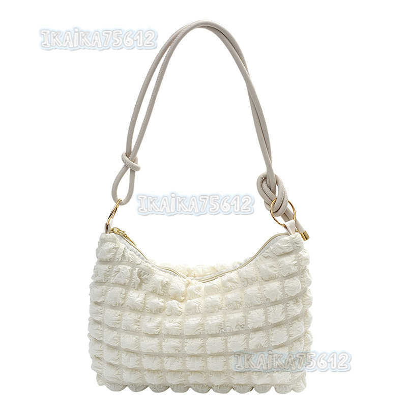 2025 Bag for Women Soft Wrinkled Underarm Bag Fashionable Trendy Single Shoulder Bag Style Simple H250804