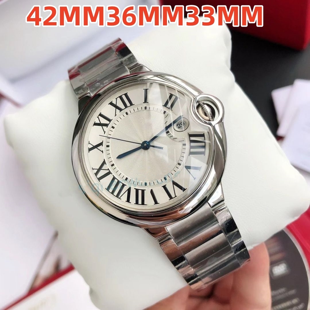 Watch mens and womens designer 904L steel mechanical automatic watch Size 42mm36mm33mm fashion couple movement watches Gift Strict QC