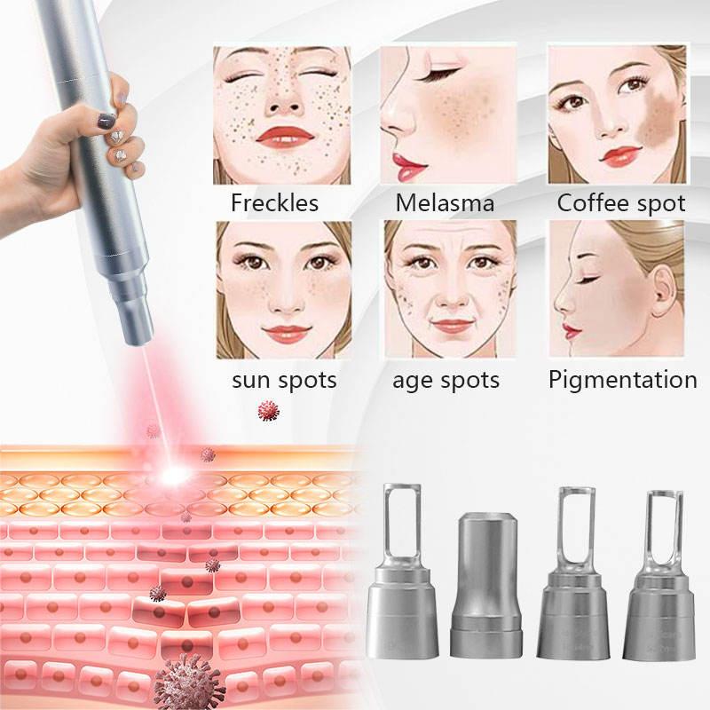 Good Quality Pico Laser Tattoo Removal Machine Q Switched Nd Yag Laser Condenser 24H Working Pigment Eyebrow Eyeline Freckle Removal Skin Color Bright