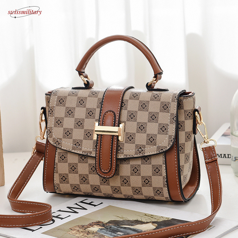 2025 New Fashion Small Square Handbag Korean Style Trendy Single Shoulder Crossbody Women's Bag swissmilitary