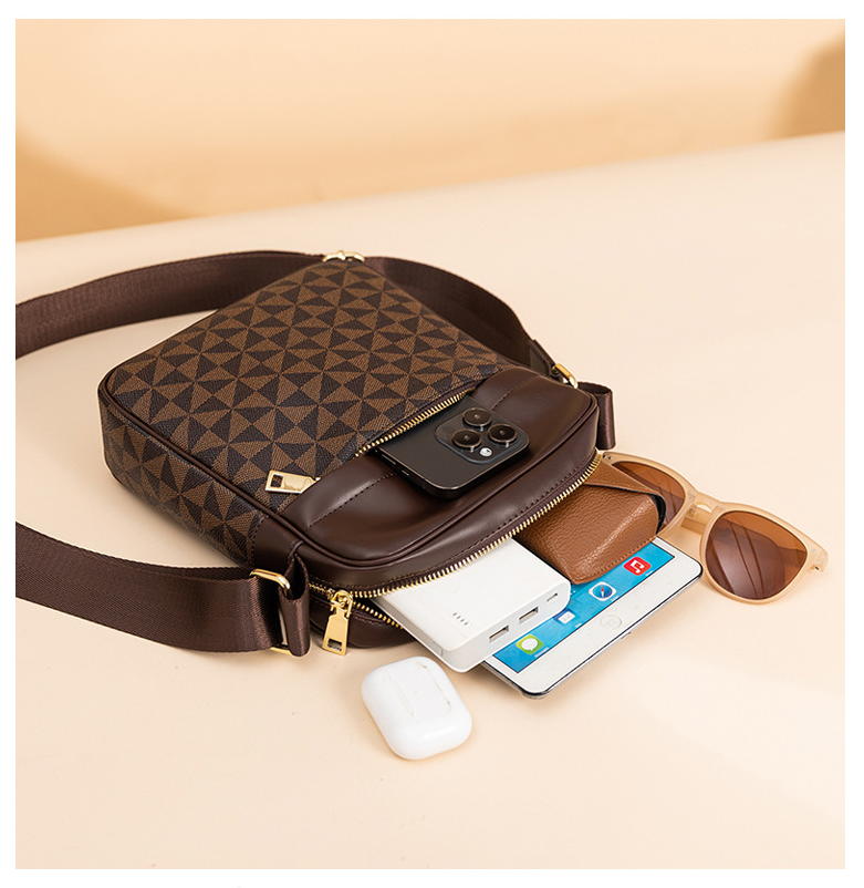 New free shipping European and American fashion unisex universal men's and women's bags, single-shoulder crossbody bag, casual printed small