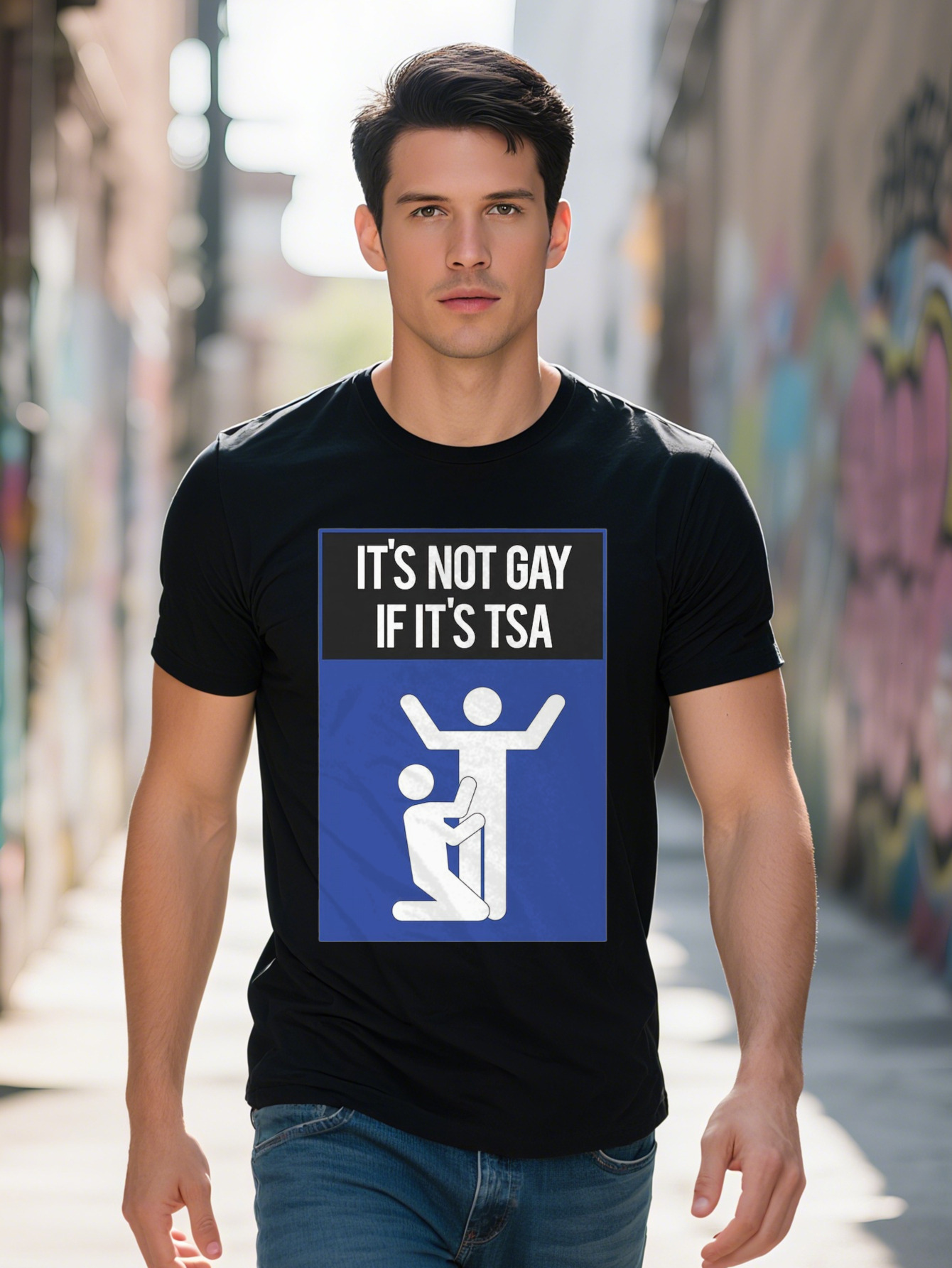 2025 new model Not Gay If It S TSA T Shirt G 5c674