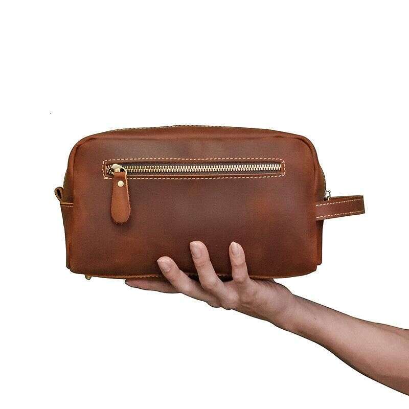 New Men's Business Style Handbag Travel Large Capacity Storage Waterproof Toiletry Portable Handheld Makeup Bag