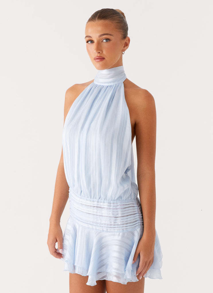 2025 Summer Women's S New Sleeveless Sexy Strap Bareback Tie Dress New Designer Dress