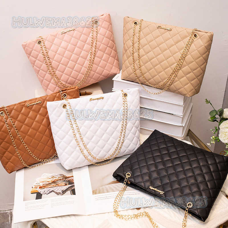 Womens Bag Tote Bag 2025 New Winter Diamond Bag Fashion Simple Shoulder Bag Underarm Bag H250804