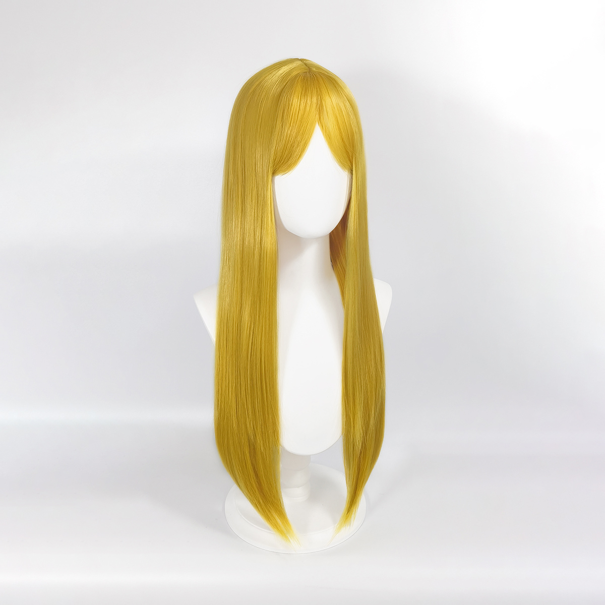 Long straight hair wig - Daily wear cos - Versatile style - Fashionable face-shaping long hair head cover