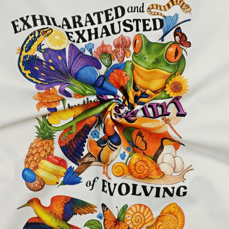 Autumn Seasonal Clothing: Durable Cotton Blend Pullover for Both Genders Featuring Unique Print Choices