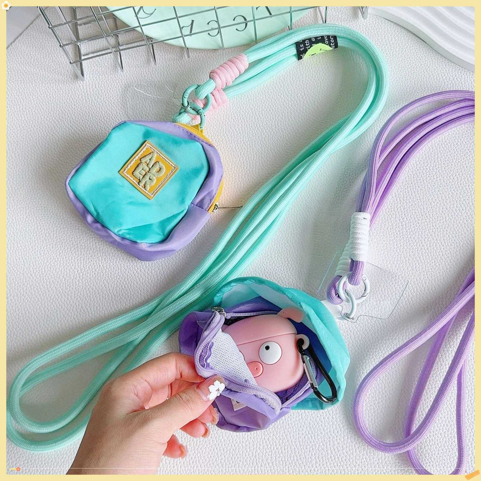 Colorful keys lipstick coin purse storage bag phone case diagonal long strap universal backpack pendant G250802