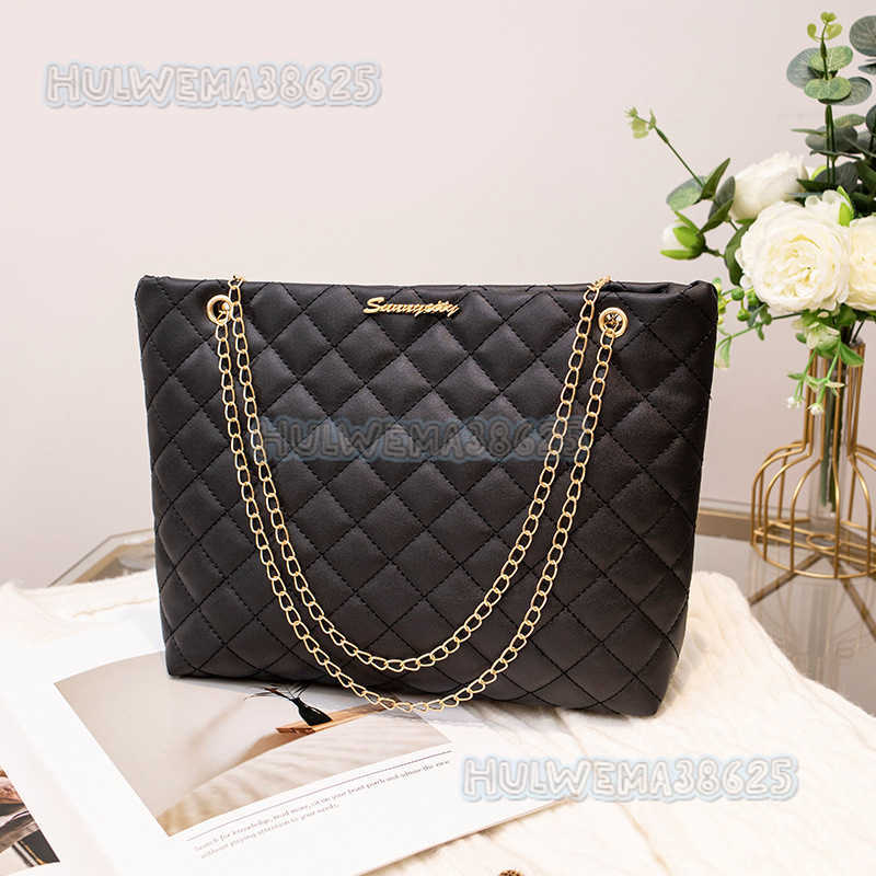 Womens Bag Tote Bag 2025 New Winter Diamond Bag Fashion Simple Shoulder Bag Underarm Bag H250804