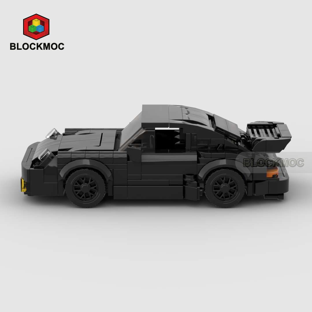 MOC-Black Bird (930)Turbo Racing Sports Car Vehicle Speed Super Racer Building Blocks Brick Creative Garage Toys for Boys