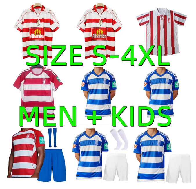 25 26 Granada soccer jerseys 1997 1998 2005 2006 RETRO SOLDADO VALLEJO 2025 2026 M.UZUNI A.PUERTAS Antonio Puertas Vadillo camiseta de futbol football shirts Men kids
