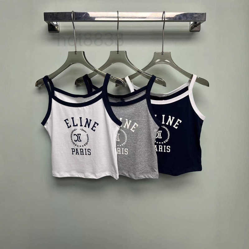 Women's Tanks & Camis Designer 25 Summer New Arc de Triomphe Logo Letter Print Thin Strap Camisole Casual Versatile Top OE77 OE77