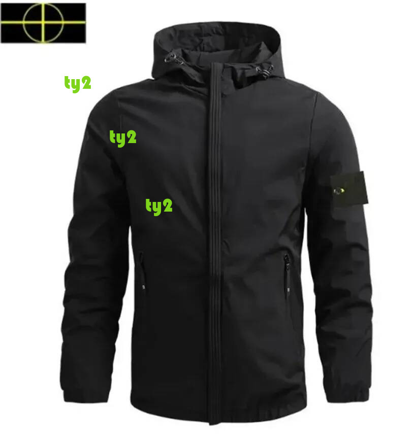 designer coat stone Jacket Men's Spring Autumn Windrunner Jacket Thin Jacket Men's Sports Windbreaker Coat Couple Dress Women hooded hiking 