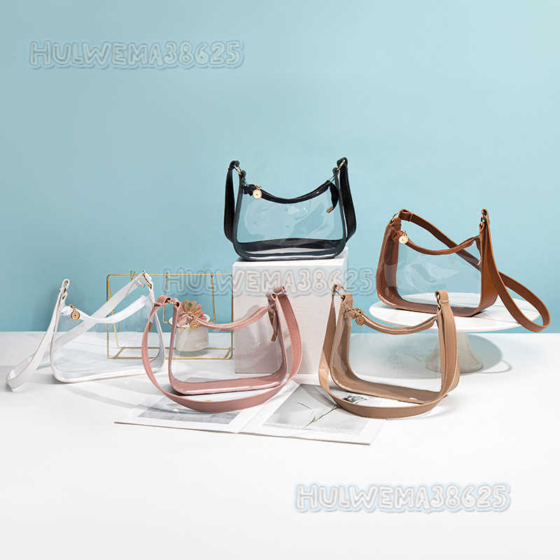 2025 New Trend Underarm Bag Fashion Transparent Bag Single Shoulder Bag Handheld Womens Bag Simple Small Bag H250804