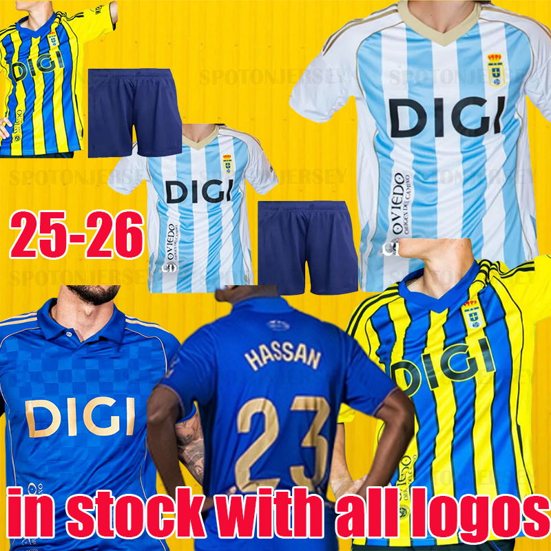 25 26 camiseta Real Oviedo soccer jersey men kids football shirts tops home away third fans version Camiseta de Futbol Real Oviedo