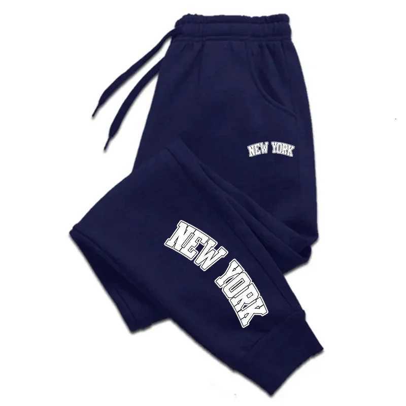 2025 New York Womens Mens Sweatpants Casual High Quality Outdoor Jogging Pants Fashion Versatile Sport Elastic Waist Trousers X250804