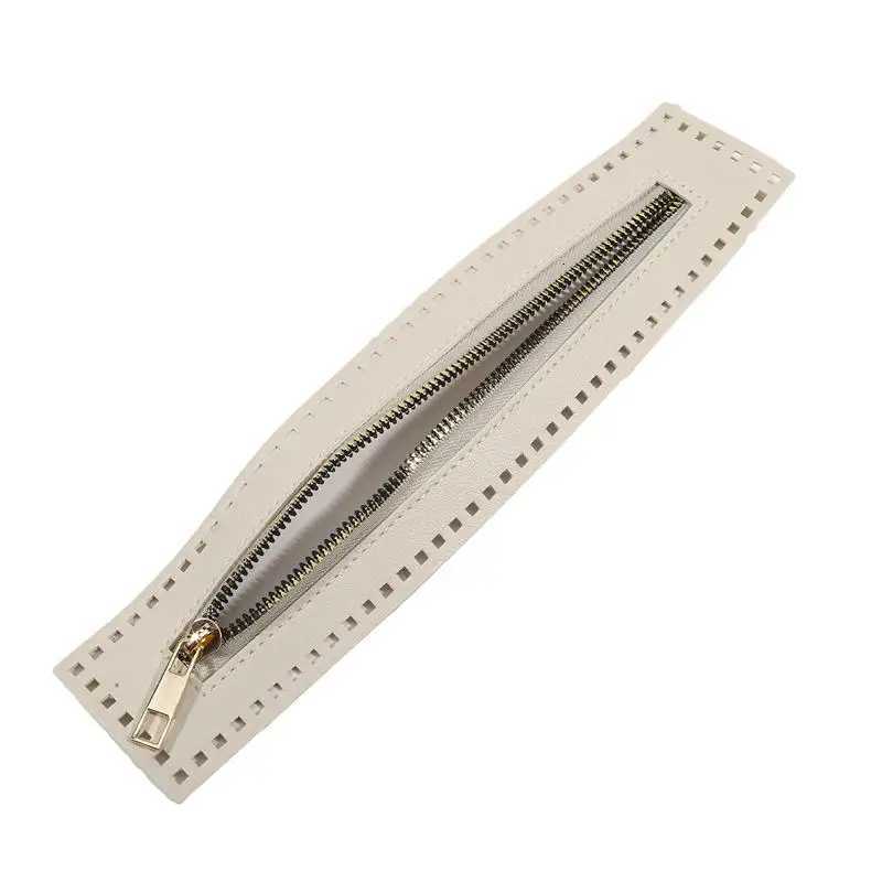 27cm Long Leather Zipper Useful for Crochet Bag Hardware Solid Zipper Sewing Accessory Useful Handbag Leather Zipper Practical G250802