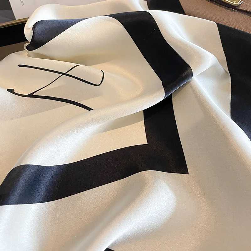 100% Silk Scarf Luxury Brand Bandana Wen Square Scarves Wrap Mberry High Quality Hijab Shawls Foard Kerchief X250804