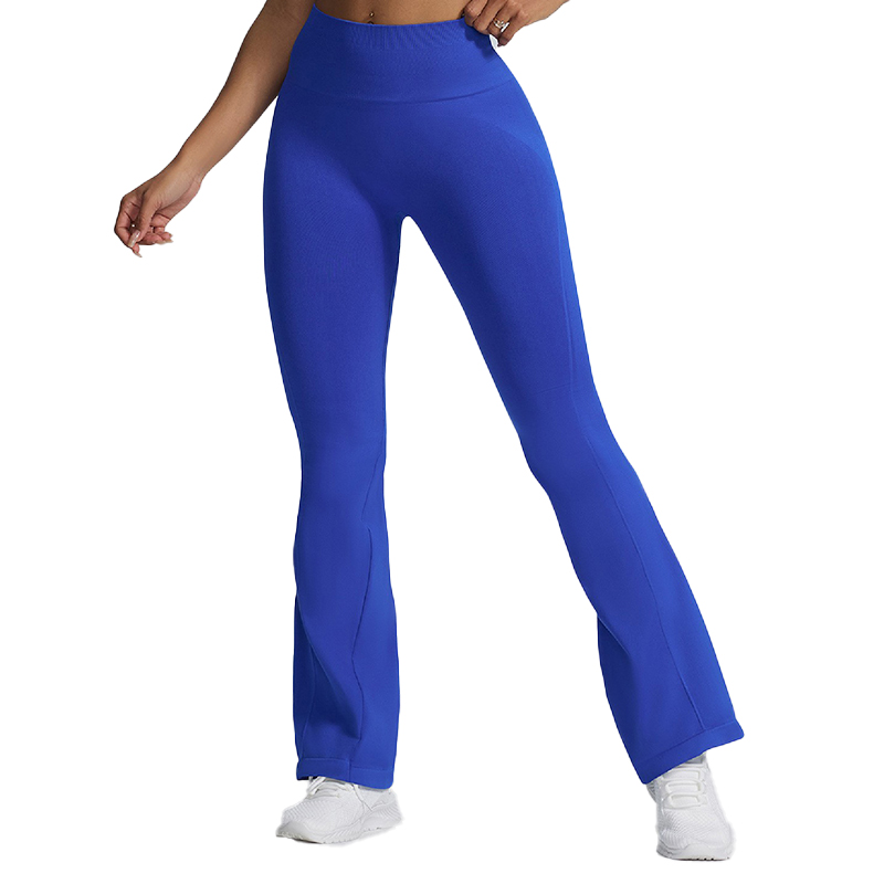 New summer arrivals! High-waisted, skin-tight, butt-lifting yoga flared pants, women's dance fitness outdoor slit pants.