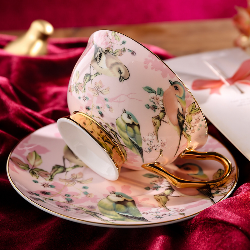 Meidao Coffee High-end Exquisite Bone China Large Capacity Mug Designer Style Afternoon Tea Cup Set designer luxcury