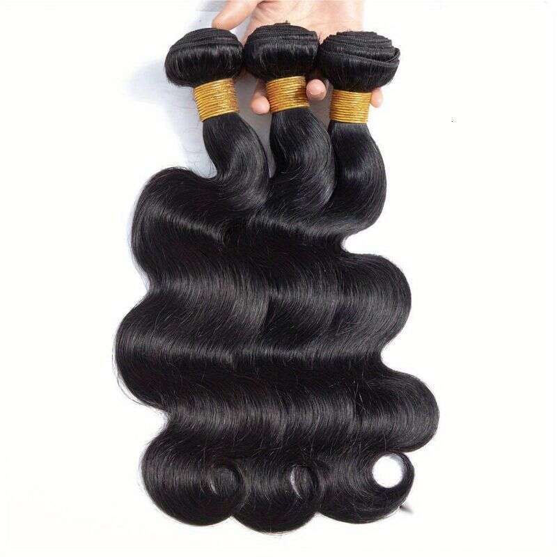 Brazilian Big Wavy Braid 100% Raw Virgin Strand Natural Color Hair Extensions Three-piece Set
