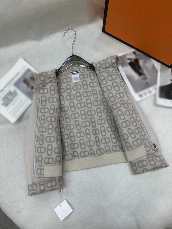 Women's Jackets luxury for woman designer H high end Pig Nose High-End Cashmere Short Coat Size: S M L Q57H