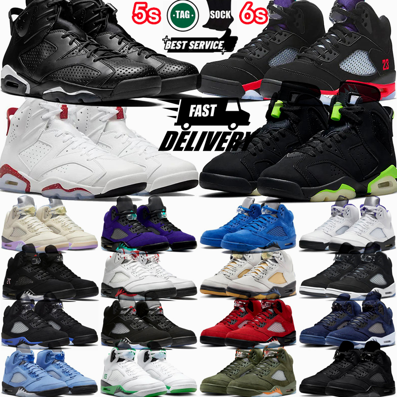 Designer 5 5s Men Basketball Shoes 6 6s Raging Georgetown Toro Bravo Bull Fire Reverse golden Metallic Reimagined Ticket Burgundy Olive Sail Cool Mans Sneakers