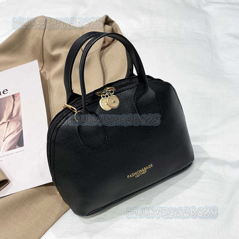 Shell Bag Womens 2025 New Handbag Simple and Versatile Zipper Single Shoulder Diagonal Small Bag H250804