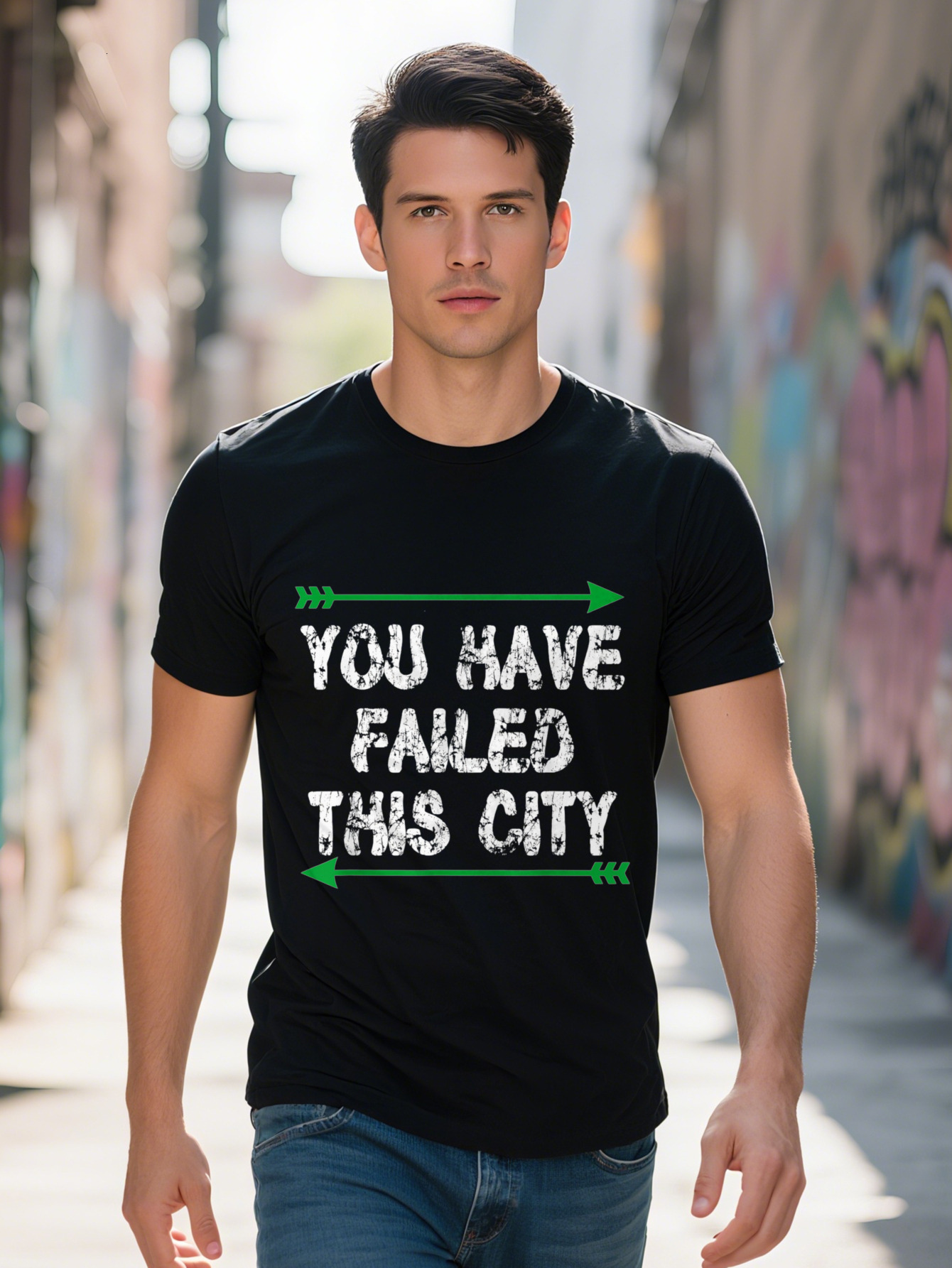 You Have Failed This City Green Arrows T-Shirt G 1bab1 8d403