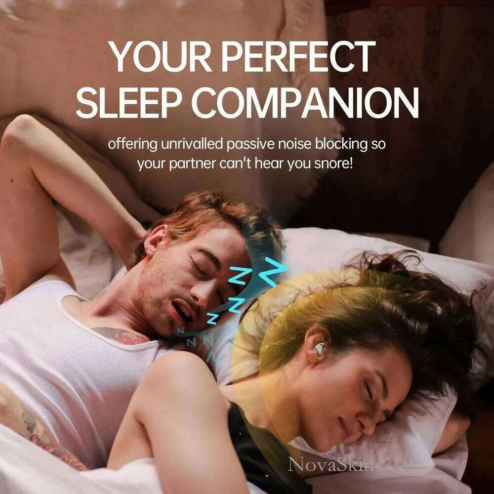 Eppfun Bluetooth 5.3 Earbuds, Noise Blocking Sleep Headphones, Small Earplugs For Side Sleepers, 80H Playtime