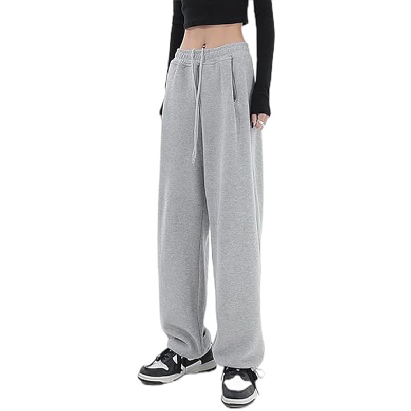 Free shipping designer Autumn Winter Casual Sweatpants Loose Comfortable Home Drawstring WideLeg Pants Straight Long Pants High quality clothing
