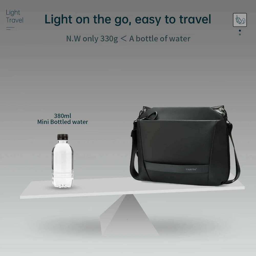 Lifetime Warranty Crossbody For Men Expandable 9 Inch TPU Casual Shoulder Bag Light-Weight Mini Sling Bags Messenger Pack