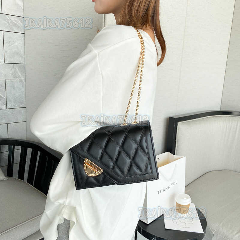 Summer Versatile Womens Small Bag 2025 New Fashion Chain Shoulder Messenger Bag Net Red Small Square Bag H250804