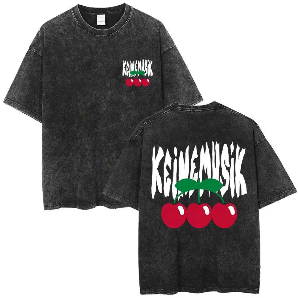 Vintage Washed Summer Keinemusik X Pacha T-Shirts Men Women Fashion Hip Hop Street T-shirts Men Casual Cotton Short Sleeve Tees W250804